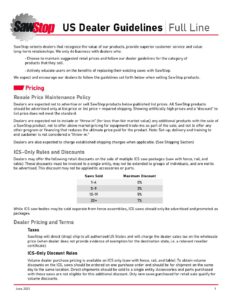 SawStop Dealer Guidelines_US_FullLine_Oct2023